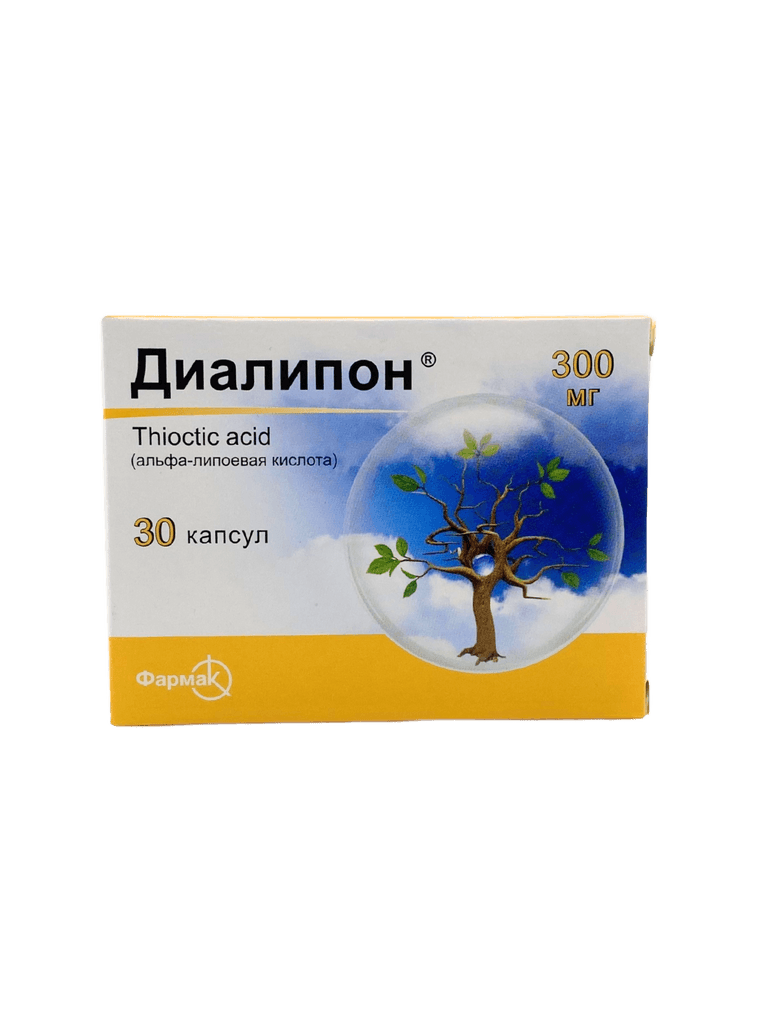 Диалипон, 300 мг, капс. №30