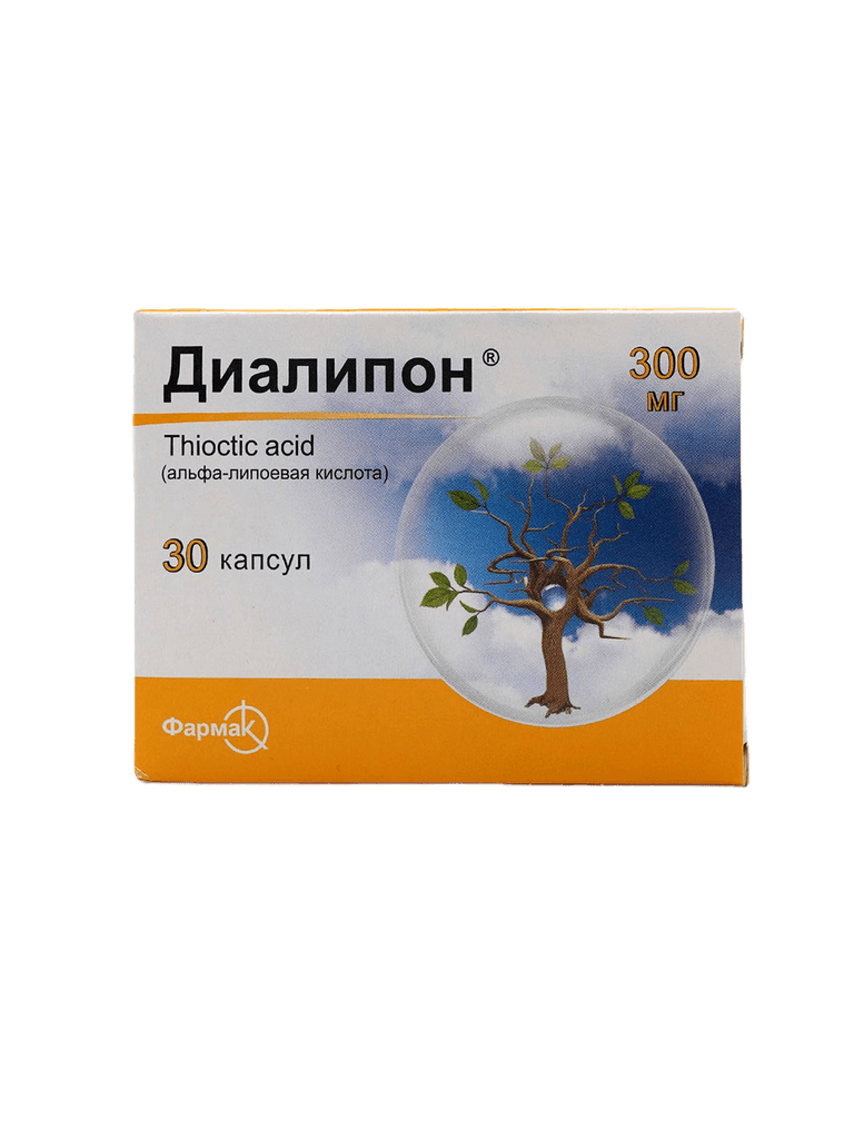 Диалипон, 300 мг, капс. №30