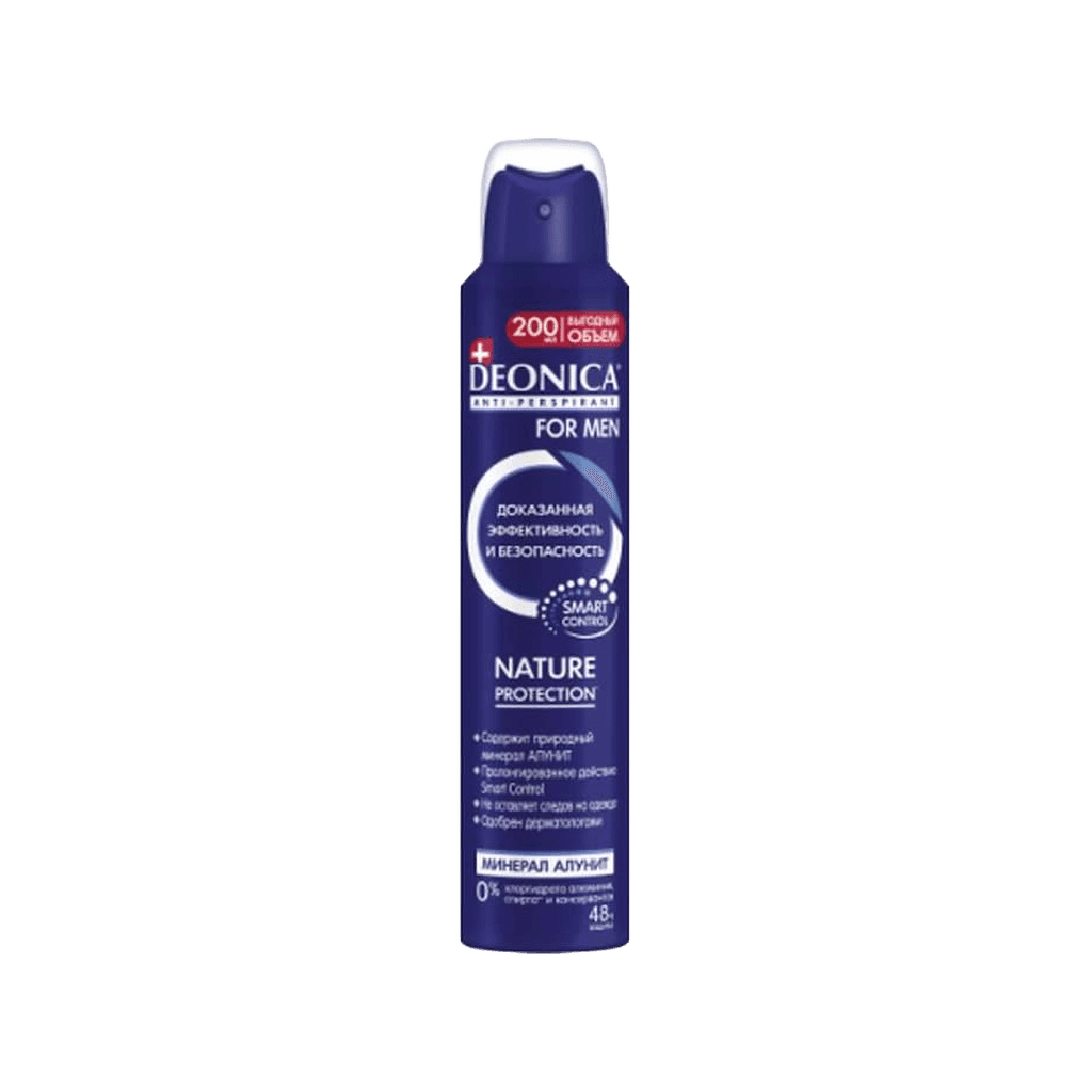 Антиперспирант Deonica Nature Protection for Men, 200 мл, спрей