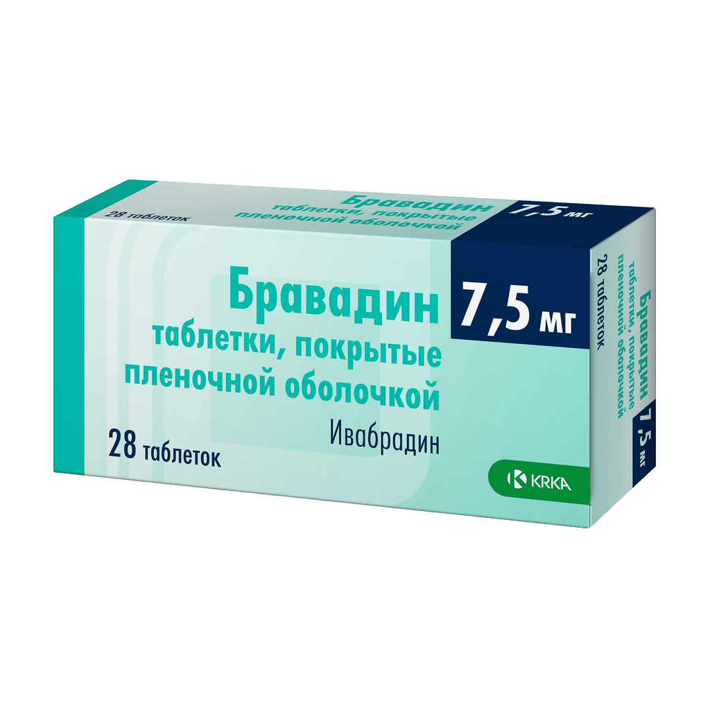 Бравадин, 7,5 мг, таб. №28