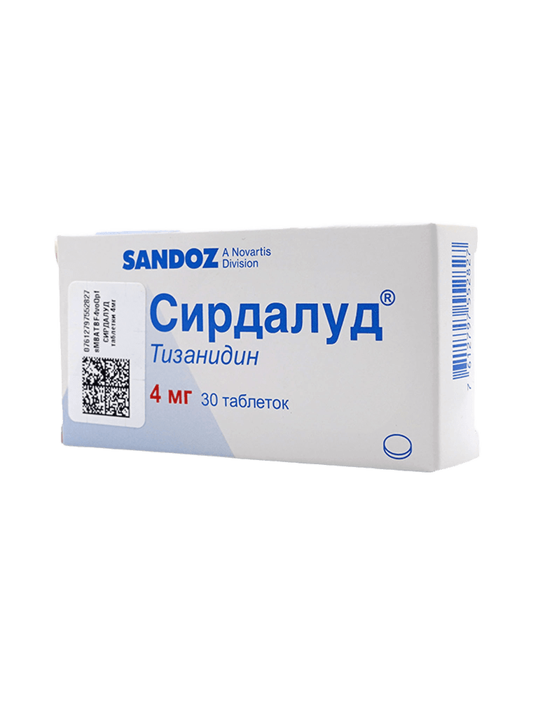 Сирдалуд, 4 мг, таб. №30