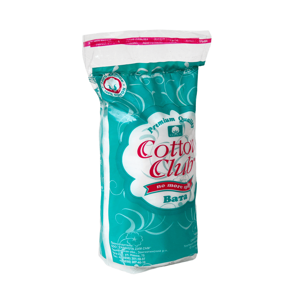 Absorbent non-sterile cotton wool Cotton Club, 25 g(roll)