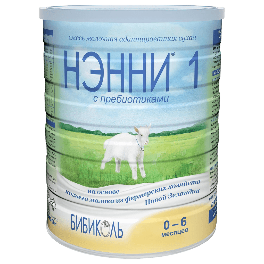 Smes' molochnaya NENNI 1 s prebiotikami, 800 g.