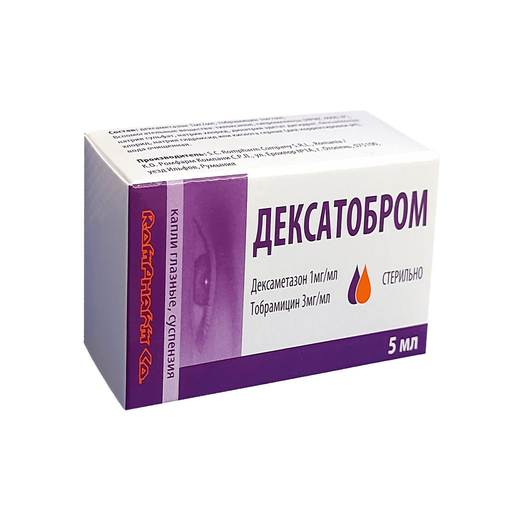 Дексатобром, 5 мл, капли глаз.