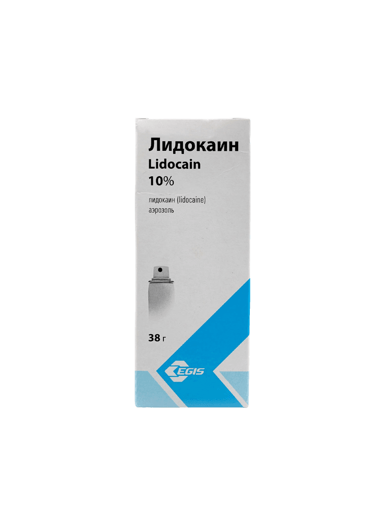 Лидокаин, 10%, 38 г, аэрозоль
