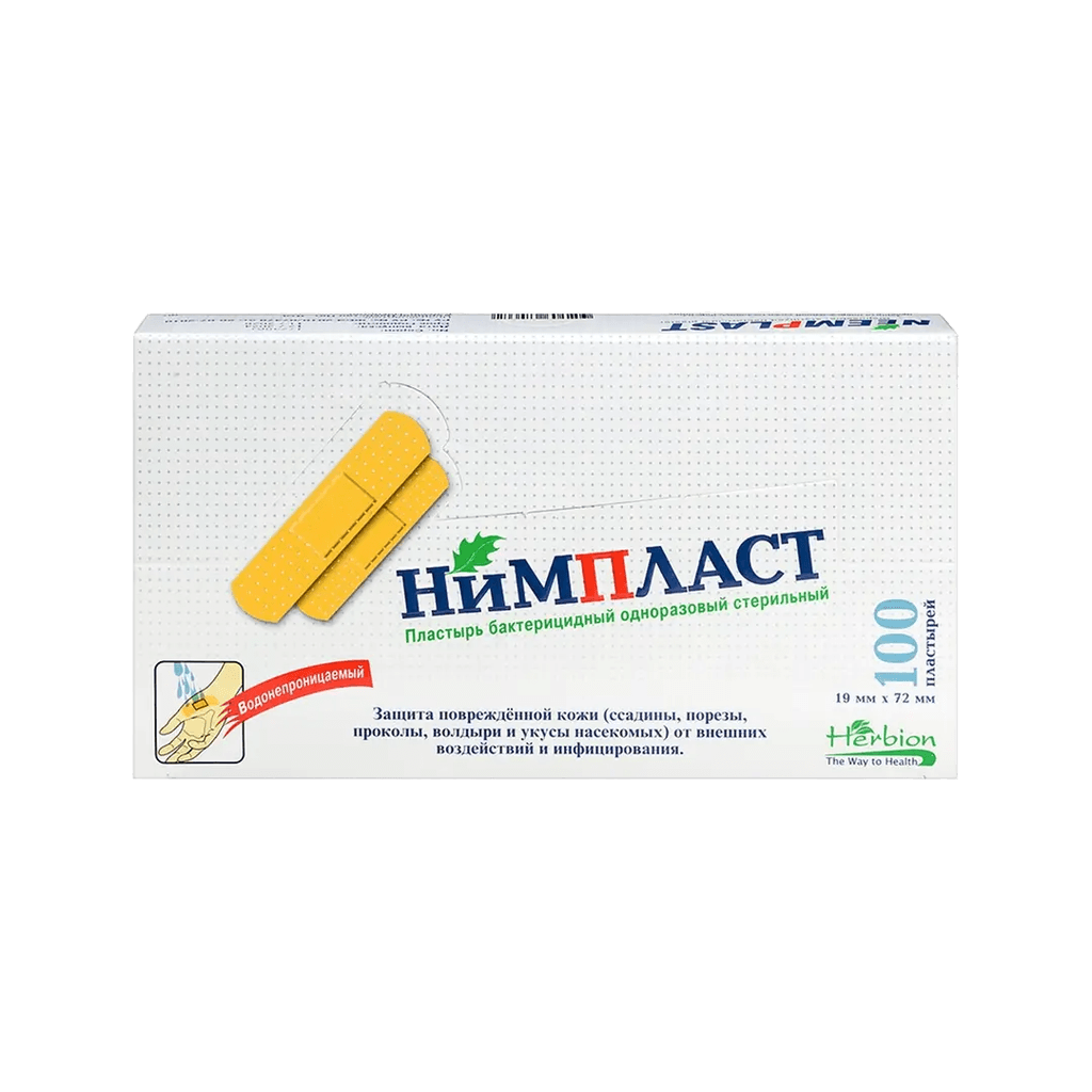 Пластырь бакт. Нимпласт, 19 мм х 72 мм №100
