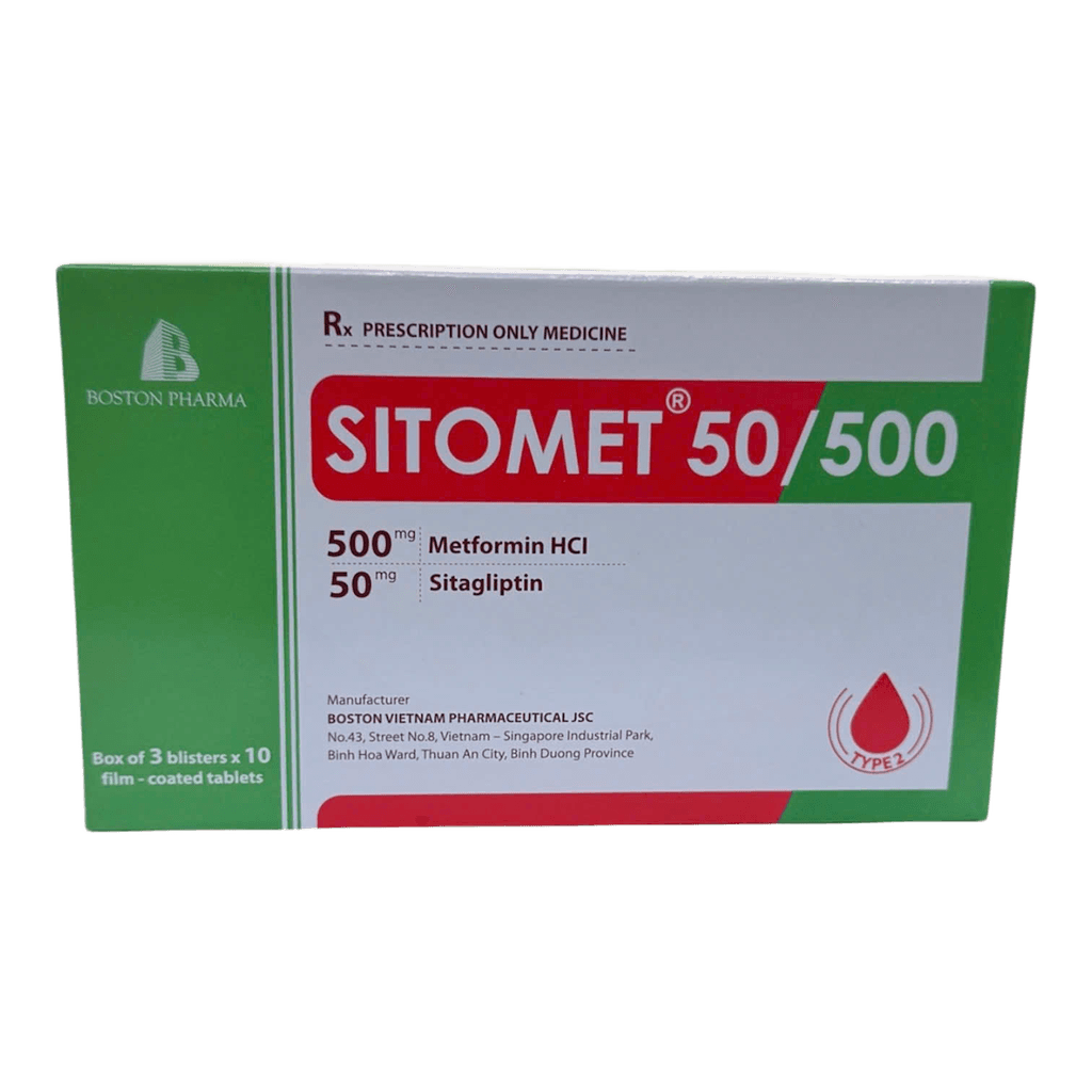 Ситомет 50/500, 50 мг/500 мг, таб. №30