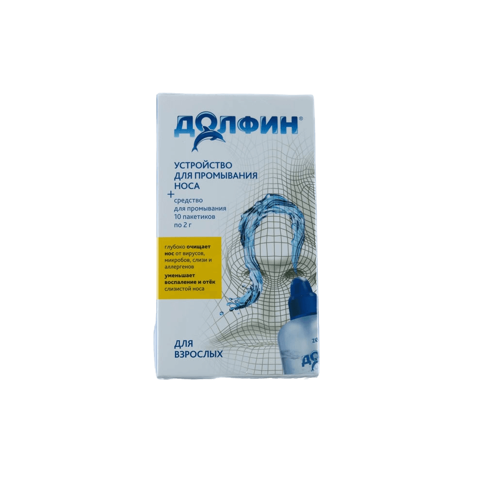 Dolfin, 2 g, paketchalar №10 + flak. 240 ml