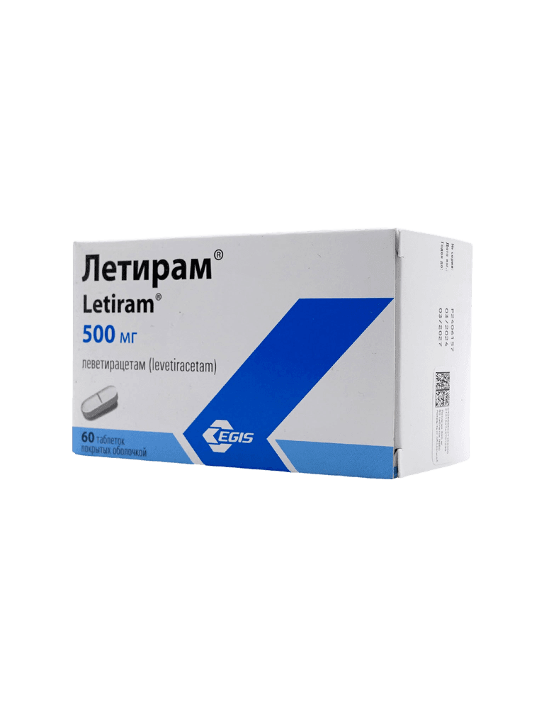 Летирам, 500 мг, таб. №60