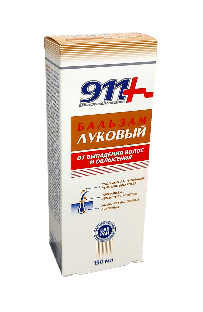 Balzam lukovyy, protiv vypadeniya volos 911, 150 ml