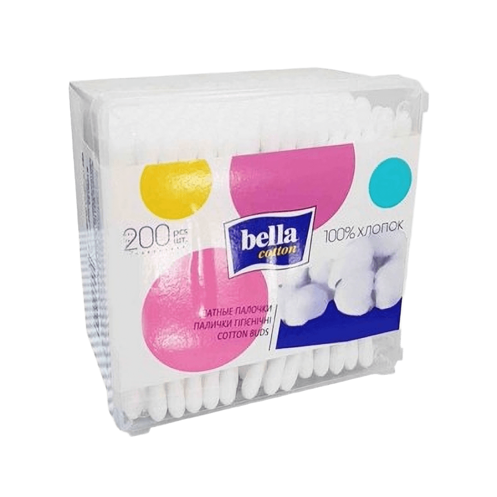 Vatnye palochki Bella Cotton, №100 (plast)