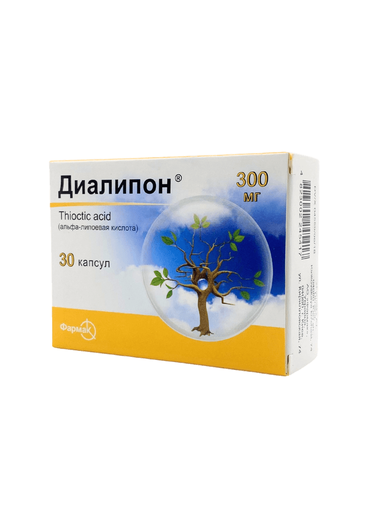 Диалипон, 300 мг, капс. №30