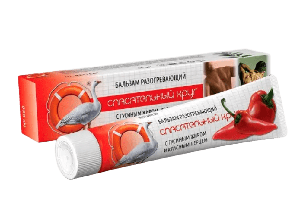 Balzam s krasnim pertsem i gusinim zhirom Spasatelniy krug, 45 g