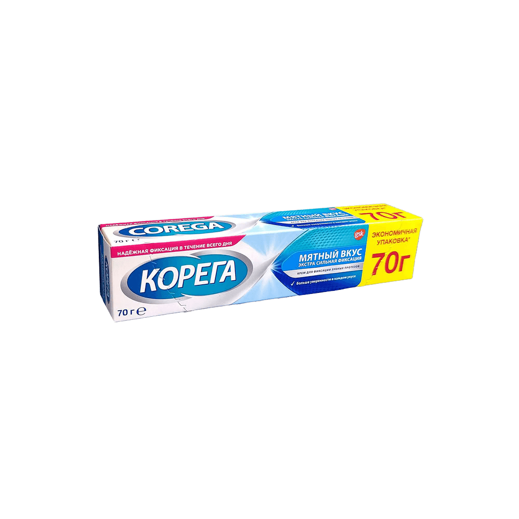 Korega Neytralny vkus dlya fiksatsii zubnykh protezov krem, 70 g