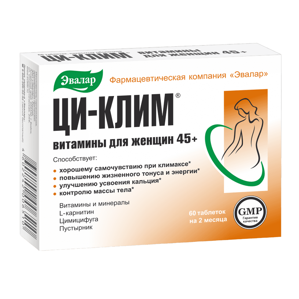 Tsi-Klim vitaminy dlya zhenshchin 45 +, tab. №60