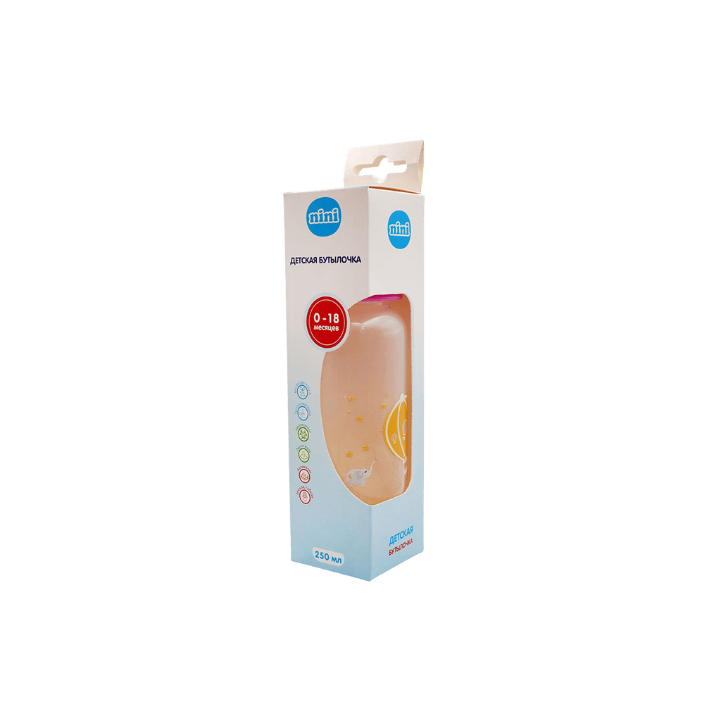 Butylochka iz polipropilena, 250 ml (+2 soski)