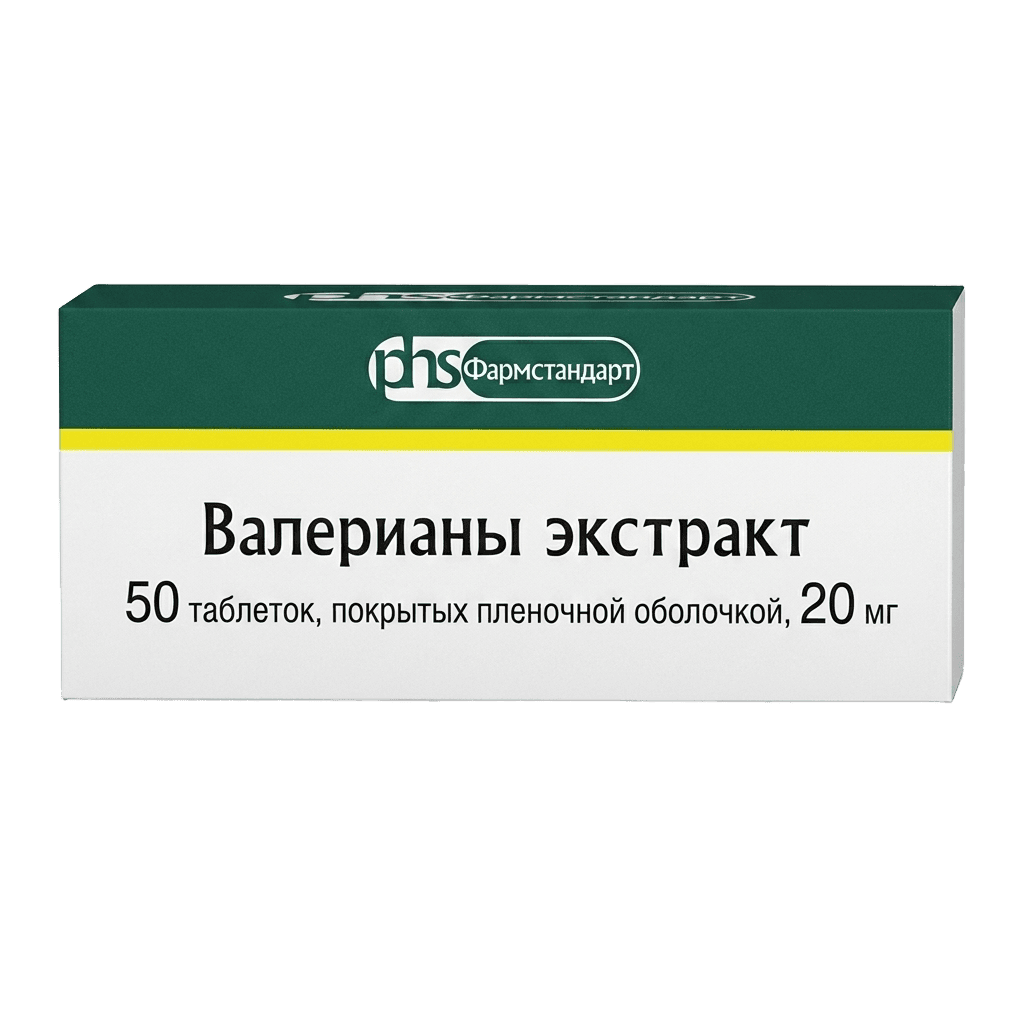 Valeriany ekstrakt, 20 mg, tab. №50