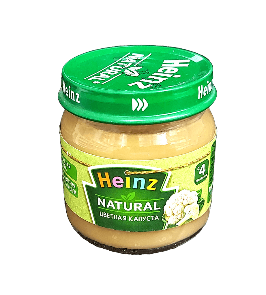 Pyure Heinz tsvetnaya kapusta s 4 m, 80 g