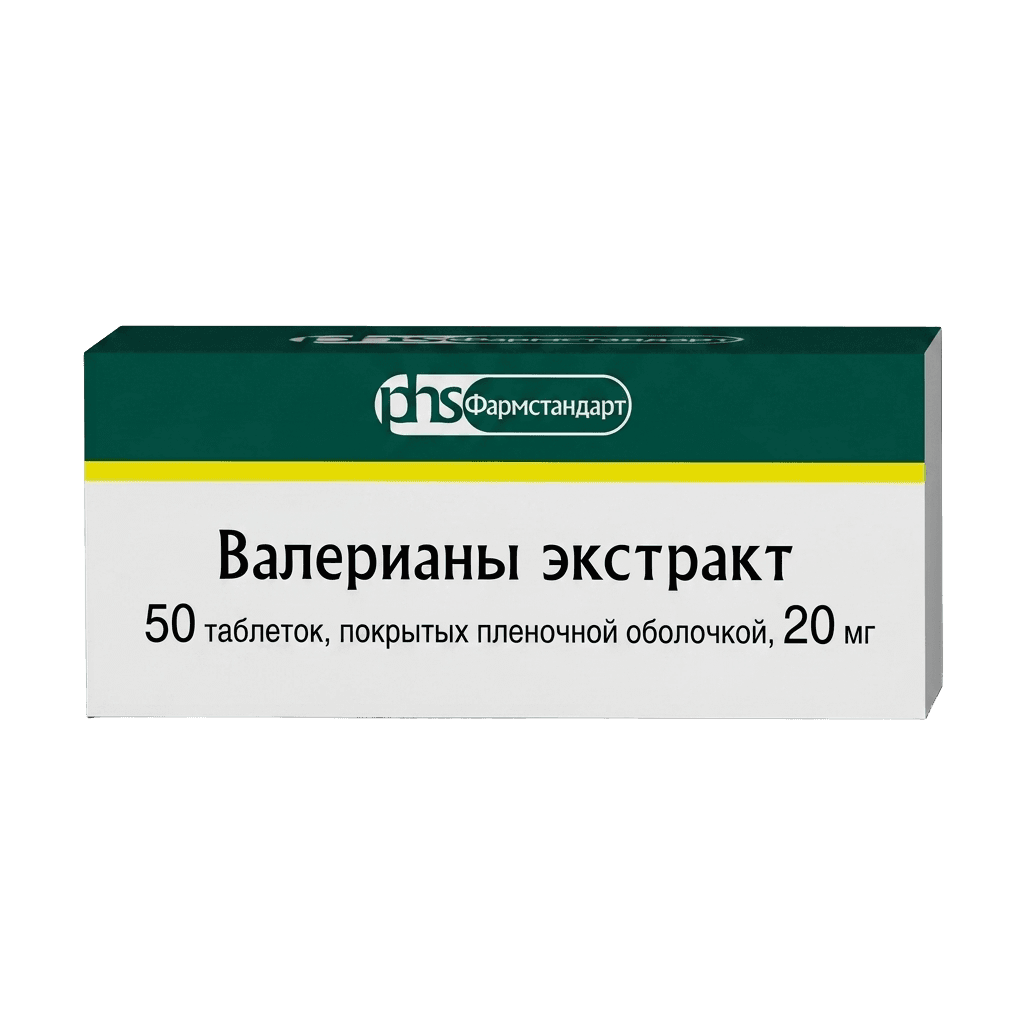 Valeriany ekstrakt, 20 mg, tab. №10