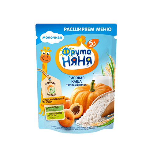 FrutoNyanya guruchli sutli bo'tqasi, 200 g