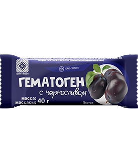 Gematogen s chernoslivom, 40 g