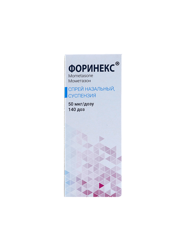 Форинекс, 50 мкг/доз 140 доз, спрей назал., флак.