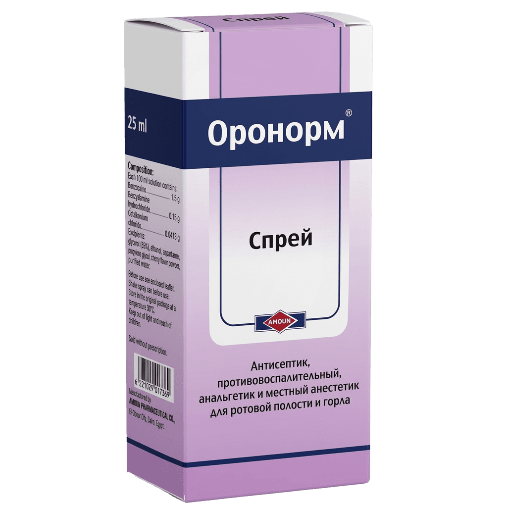 Оронорм, 25 мл, спрей, №1