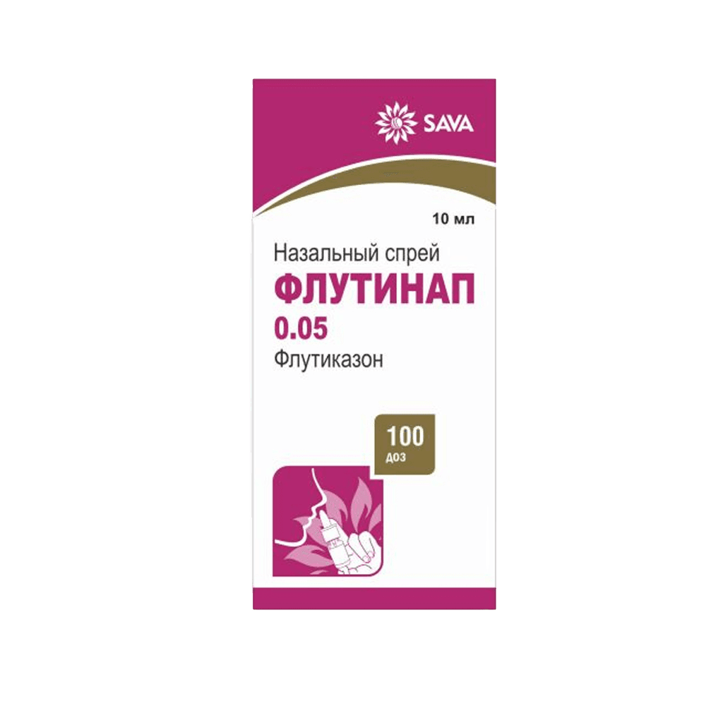 Флутинап, 0,05%, 10 мл (50 мкг/доза), 100 доз, спрей назал.