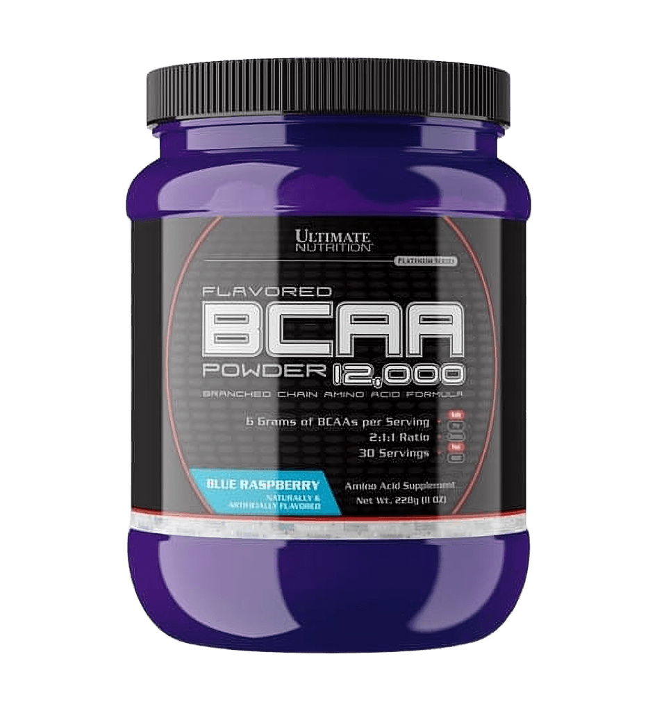 Poroshok BCAA 12000, 228 g (golubaya malina)