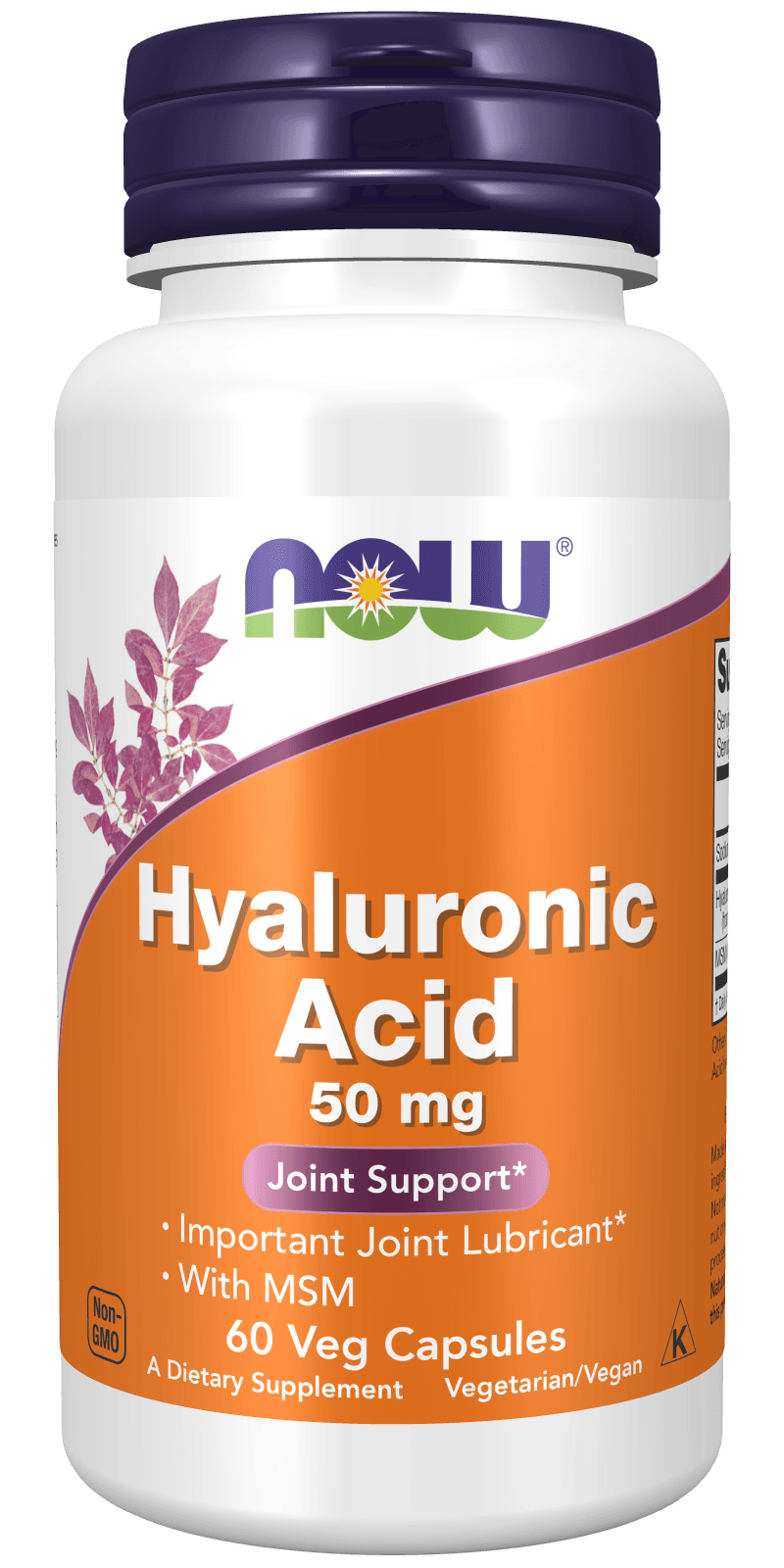 Gialuronovaya kislota (NOW Hyaluronic Acid), 50 mg, kaps. №60