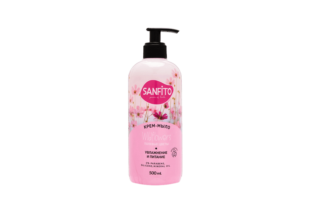 Zhidkoye krem-mylo Sanfito Wild flowers, 500 ml