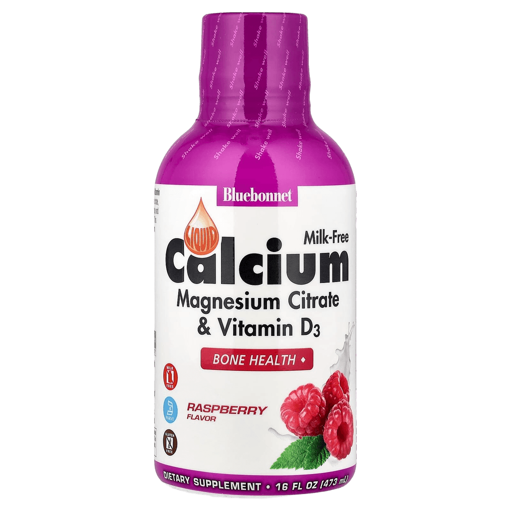 Kaltsiy Magniy i Vit. D3 (Bluebonnet Calcium Magnesium & Vitamin D3), 473 ml (malina)