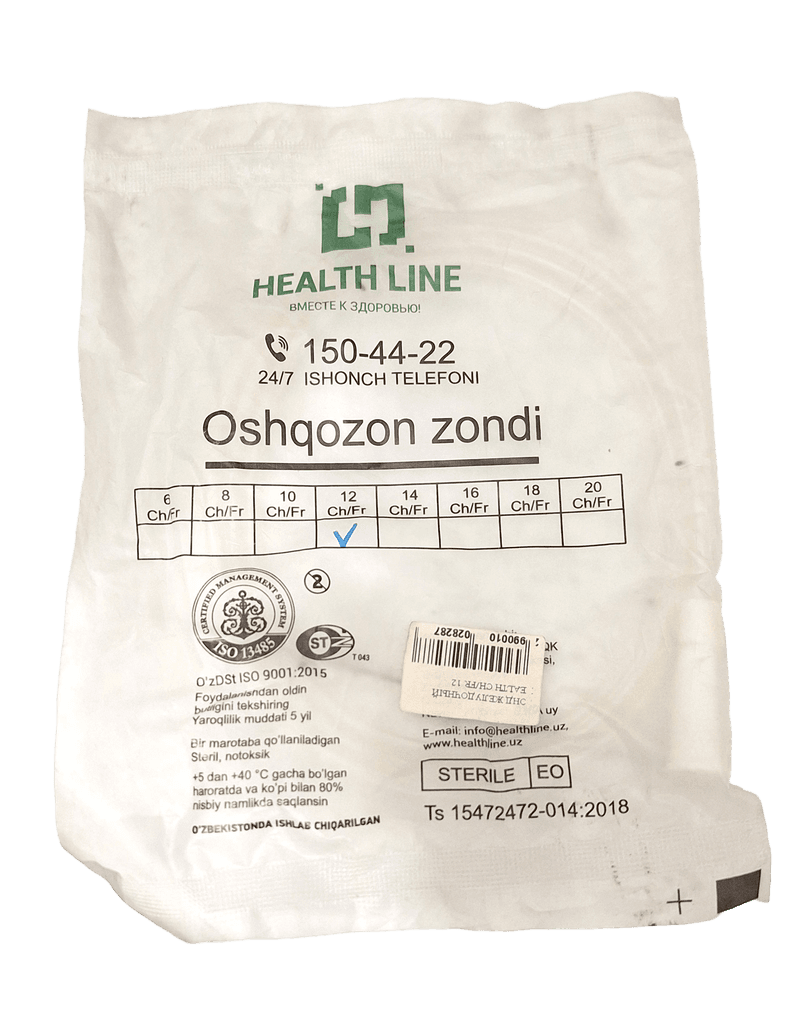 Zond zheludochnyy Health Line, raz. Ch/Fr 12