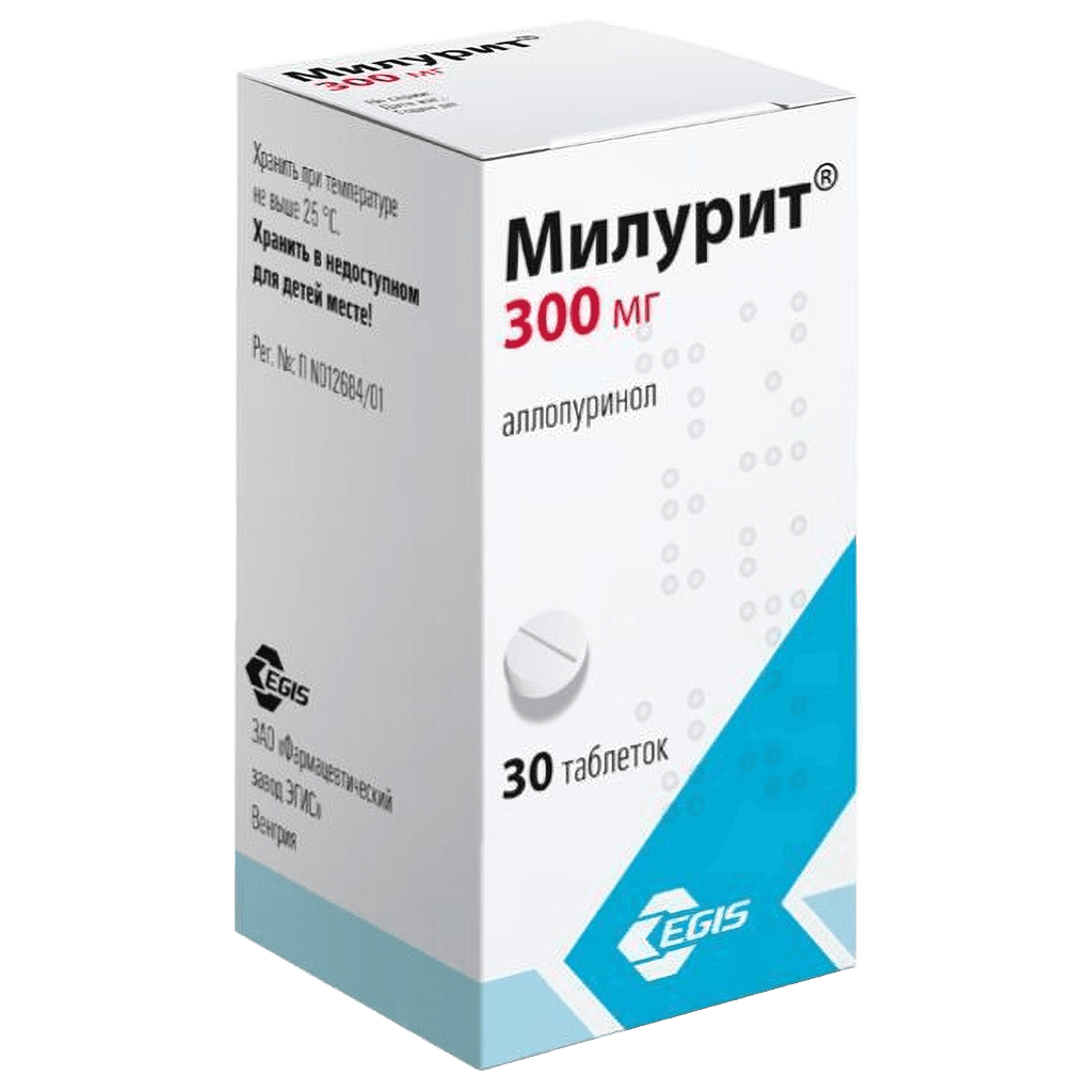 Милурит, 300 мг, таб. №30