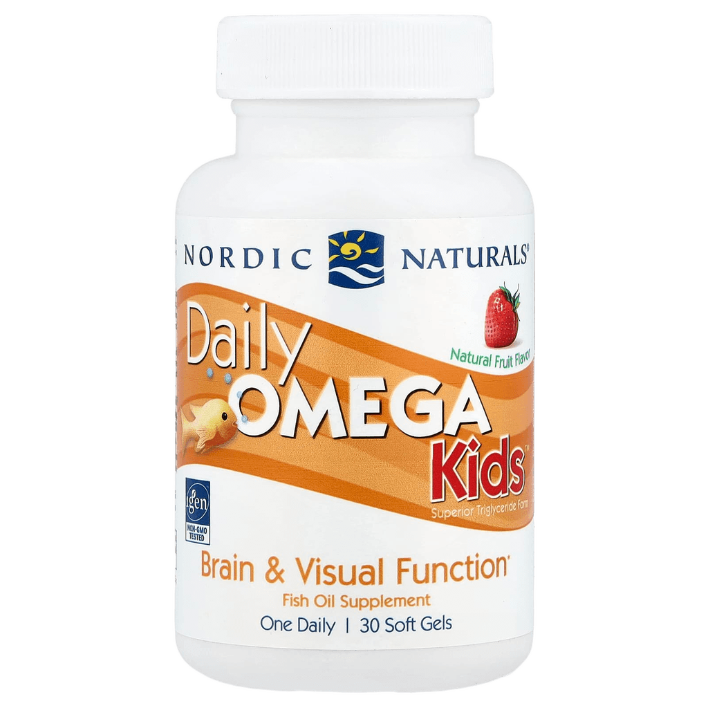 Nordik Naturals Daily Omega Kids, kaps. №30 (klubnika)