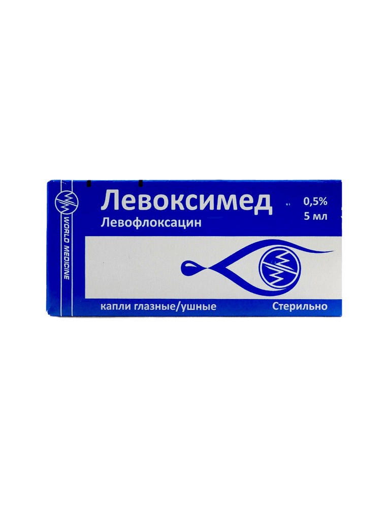 Левоксимед, 0,5%, 5 мл, капли глаз/ушные
