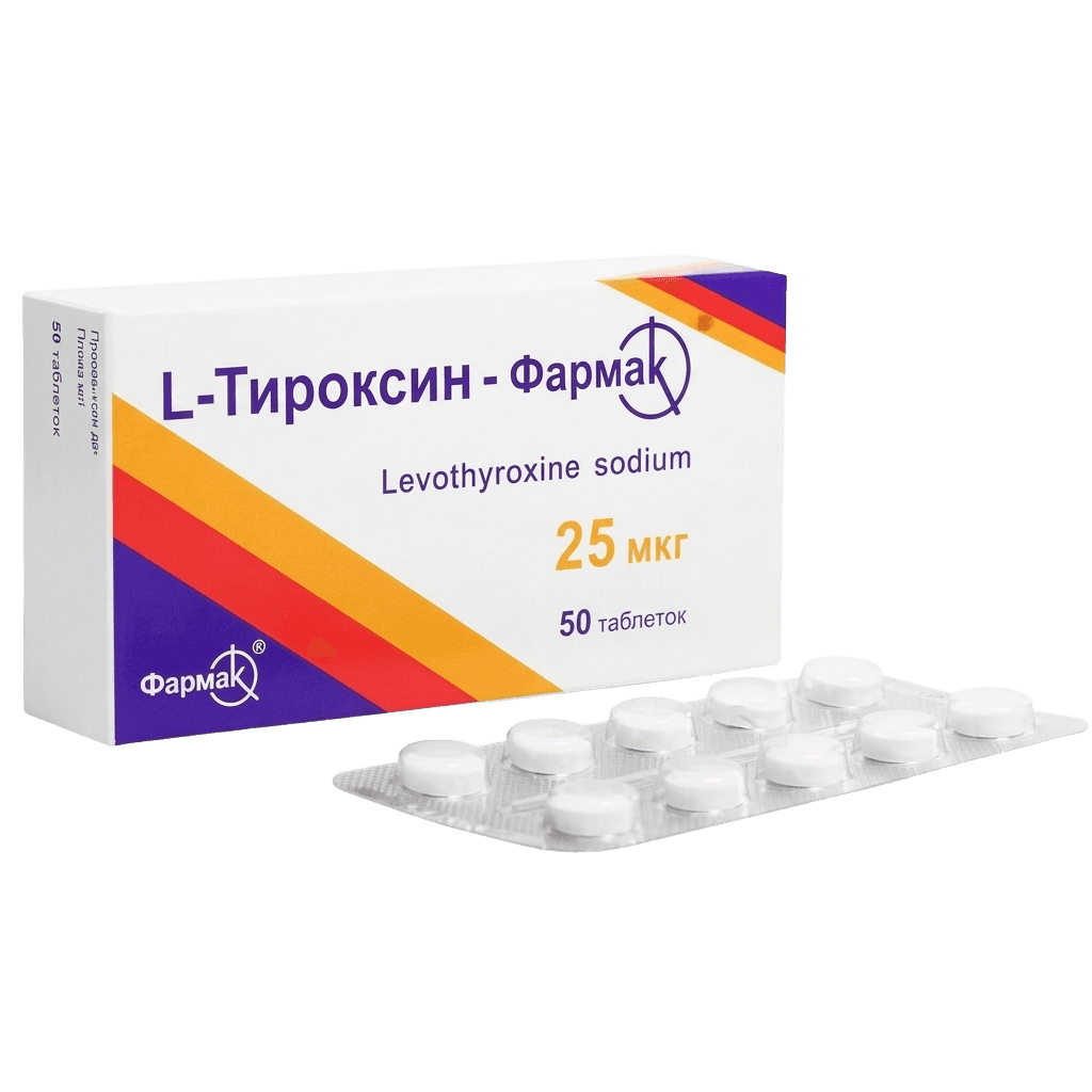 L-Тироксин-Фармак, 25 мкг, таб. №50