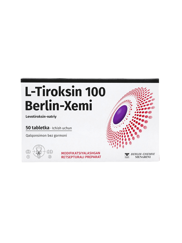 L-Тироксин 100 Берлин-хеми, 100 мкг, таб. №50
