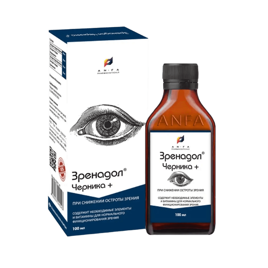 Zrenadol Chernika+, 100 ml, sirop